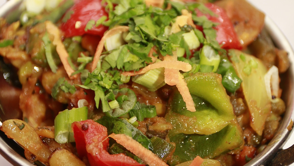 Peppers and vegetables, close up