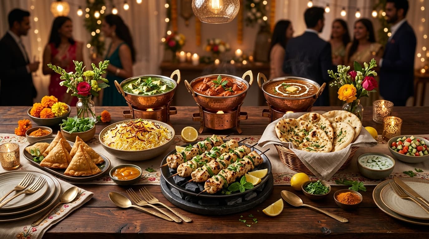 Signature catering spread — Private parties, milestone celebrations, larger office events